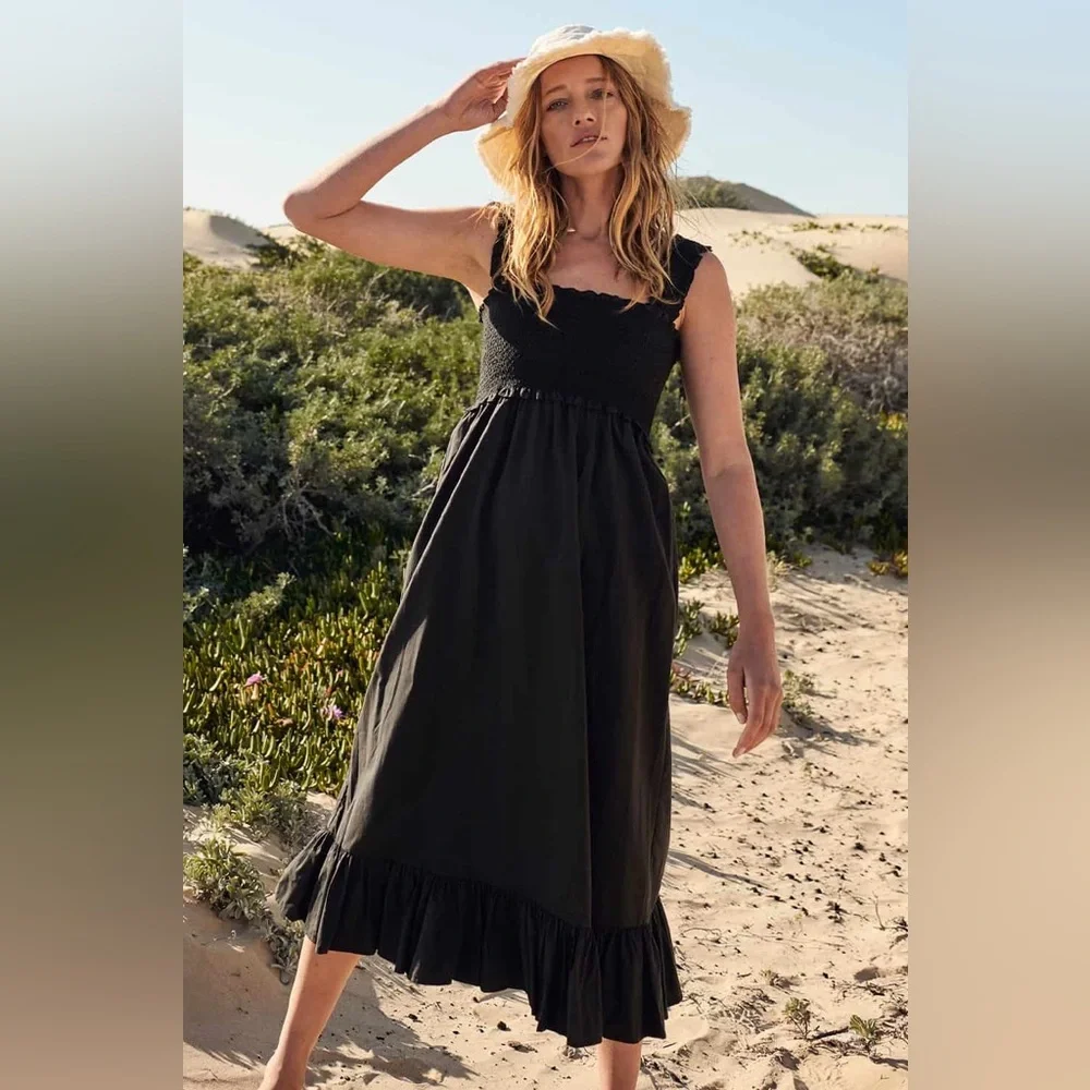 Rails Rumi Black Midi Dress - Picture 1 of 6